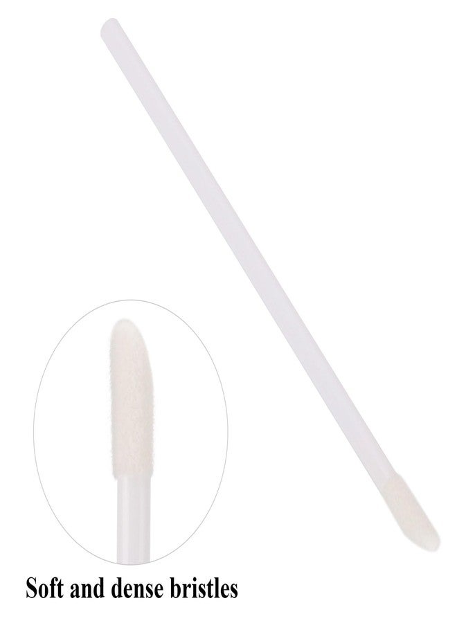 BTYMS 700 Piece Disposable Lip Wands - Lip Brushes, Lipstick & Gloss Applicators - Lint Free Makeup Applicator Brush Beauty Tool - White - Image 2